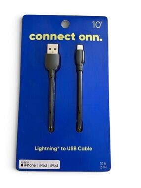 NWT On Running Black Lightning to USB Cable